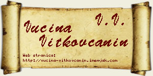 Vucina Vitkovčanin vizit kartica
